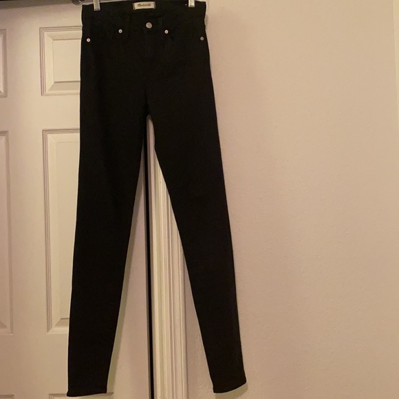 Rare Tall Long Madewell 9” Black High Rise Jeans - Picture 11 of 11